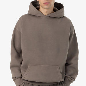 Sweat-shirt à capuche pour homme surdimensionné en coton 100% de qualité supérieure, streetwear, pull-over, sweat-shirt vierge, sweat-shirt de créateur pour homme - Product Image 2