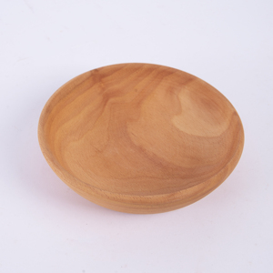 Tazón para Servir de Madera de Haya de 15 cm - Tazón de Madera Maciza Natural para Ensaladas y Sopas - Vajilla Ecológica - Product Image 1