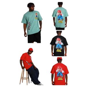 Over Size t Shirt Streetwear Graphic Vintage Oversized Print Plus Size Heavy Weight Cotton Stylish for <b>Men</b> - Product Image 4