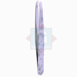 High Quality Professional Stainless Steel Eyebrow <b>Hair</b> <b>Removal</b> Tweezers Custom Logo Makeup <b>Tool</b> Sustainable Eyebrow Tweezers - Product Image 3
