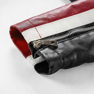 Chaqueta de cuero ajustada de diseñador para hombre Abrigos de tela de lona elegantes y elegantes - Product Image 6