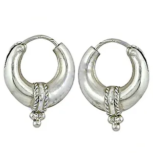 Pendientes de Aro de Plata de Ley con Corte Princesa para Mujer, Diseño Religioso, Modernos y Bonitos, Chapados en Oro de 18K, para Uso Diario, Acabado en Rodio - Product Image 2