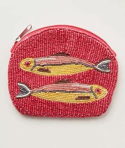 Bolsa de Algodón con Cuentas, Monedero Bordado a Mano, Mini Monedero Occidental con Cierre de Cremallera, Colores Mezclados, Cartera Tribal con Cuentas, Personalizable - Product Image 5