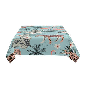 Venta caliente Impresión personalizada Nuevo diseño Material de algodón puro Manteles bordados a precio al por mayor - Product Image 1