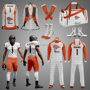 Fútbol americano 2025 Paquete Sublimación Uniforme Oferta Juventud Oem Odm Logotipo personalizado Imprimir Nombre Equipo Fútbol americano juvenil - Product Image 1