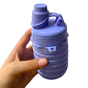 ขวดซิลิโคนแบบพับได้12ออนซ์หลากสีผลิตโดยซิลิโคน100% - Product Image 4