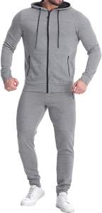 ชุดวิ่งแฟชั่นสำหรับผู้ชายชุดวอร์มสีและโลโก้แบรนด์ออกแบบใหม่ - Product Image 4