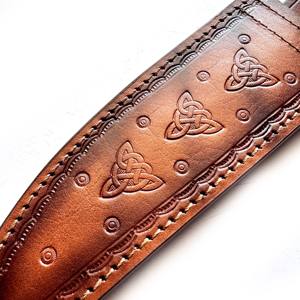 Funda de cuero de artesanía fina hecha en fábrica de alta calidad para cuchillos de hoja Bowie de 6 pulgadas - Product Image 2