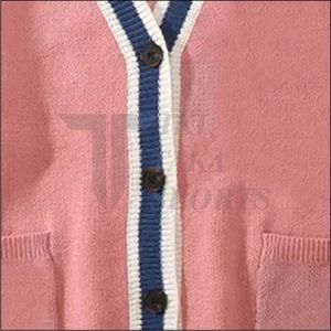 Suéter cárdigan de lana universitario para hombre, prendas de vestir informales, diseño universitario bordado, decoración de botones, retales de invierno y otoño - Product Image 3