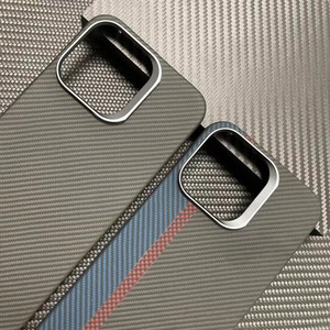 Siêu mỏng thực Aramid sợi từ tính sạc kim loại máy ảnh khung bảo vệ chống sốc Trọng lượng nhẹ bền iPhone 16 & 14 trường hợp điện thoại - Product Image 4