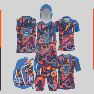 Personalizado OEM Servicio Equipo Logo Vintage 100% Poliéster Sublimación Bordado Hombre Sin Mangas 7v7 Uniformes de Fútbol - Product Image 6