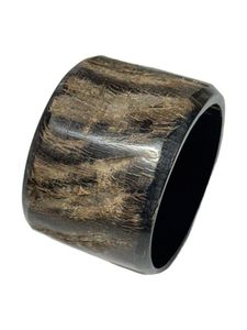 Bracelet en corne de buffle naturelle de luxe, artisanal, style ethnique, poli, bijoux de mode - Product Image 5