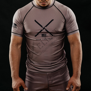 Chaleco de sarpullido Nylon Spandex Tela Playa O-cuello Camisa Natación Surf Camisa Transpirable Anti-uv Sun Rash Guard - Product Image 3