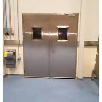 Portes en verre Tradivas TRD8 en acier inoxydable de haute qualité, à simple ou double battant, contemporaines, en fibre de verre, résistantes au feu et insonorisées