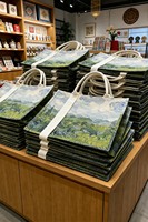 Sac fourre-tout en toile de coton entièrement imprimé, personnalisable, vierge, réutilisable, style peinture, idéal pour cadeau