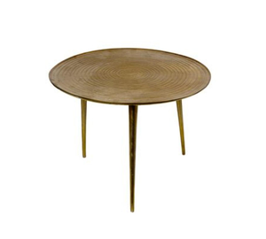 Latest Modern Luxury Classic <b>Round</b> Metal <b>Side</b> <b>Table</b> with Gold Finish for Home Living Room Decor Eco-Friendly - Product Image 3