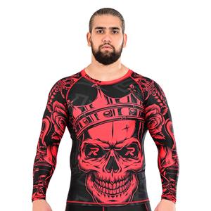 Personnalisé MMA Rash Guard Hommes À Manches Longues Compression Fit Grappling Shirt OEM Sublimation Gymwear UPF50 + À Séchage Rapide Pakistan - Product Image 1