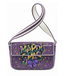 Nouveauté 2026 Sac de luxe brodé de perles, style personnalisable et sac à main Mardi Gras - Product Image 3