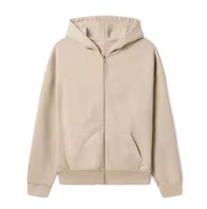 Sweat à capuche zippé pour hommes pour l'entraînement, vêtements de sport ajustés, sweat-shirt à capuche zippé en coton recyclé, fournisseur OEM écologique pour hommes - Product Image 1