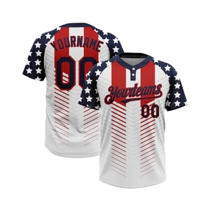 เสื้อเบสบอลผู้ชายแบบกำหนดเอง ระบายอากาศ ป้องกันแบคทีเรีย แห้งเร็ว พิมพ์ลายแบบซับลิเมชั่น เสื้อกีฬา - Product Image 5