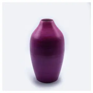 ベストセラーナチュラルカラーラッカースパンバンブー花瓶
