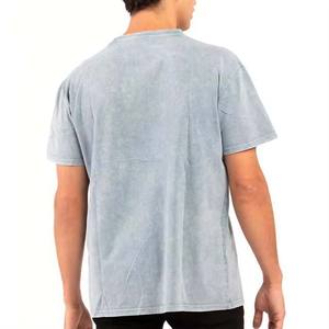 Camisetas Vintage personalizadas con lavado ácido para hombre, 100% algodón de gran tamaño de talla grande, estilo informal de calle alta, Camiseta holgada para hombre - Product Image 3