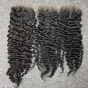 Cierre de encaje 5x5, 100% Cabello humano, cabello crudo vietnamita Un donante - Product Image 1