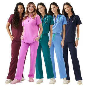 Personalizable Cómodo Enfermera Hospital Scrubs Jogger Scrubs Elástico Spandex Uniformes médicos OEM Medical Scrubs Sets - Product Image 6