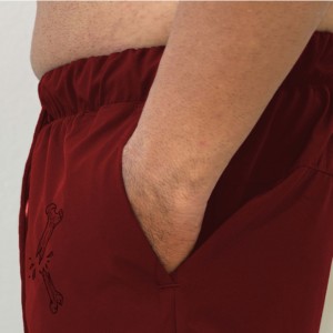 Pantalones cortos deportivos de algodón para gimnasio de calle para hombre, cómodos pantalones cortos deportivos de felpa francesa para correr, patrón sólido, respetuosos con el medio ambiente - Product Image 4