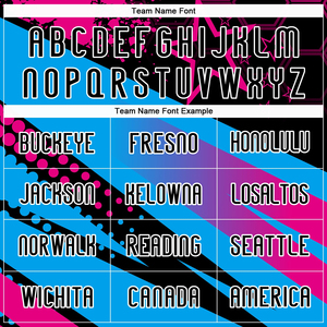 Uniforme de Voleibol Sublimado Personalizado de Alta Calidad en Negro, Azul Cielo y Rosa, Geométrico, Transpirable y Personalizado para Hombre - Product Image 4