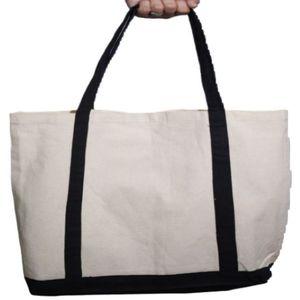 Bolso de lona personalizable 100% de algodón, cuerda reutilizable grande, resistente, ecológica, para compras de comestibles, transporte personal en la playa - Product Image 5