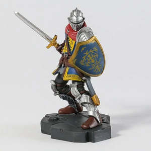 ชุดฟิกเกอร์ PVC สภาพใหม่ ออสการ์ เชวาเลียร์ จาก Dark Souls ขนาด 30 ซม. ของเล่นทหาร ดีไซน์ OEM แบบกำหนดเอง อุปกรณ์เสริมอนิเมะ - Product Image 3