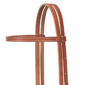 Nouvelle arrivée en cuir véritable Headstall Western Horse Bride Horse Tack en cuir Western Headstall Cowboy Western Horse Tack Set - Product Image 3