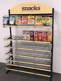 ที่กำหนดเองสำหรับชั้นวางขนมขบเคี้ยวส่วนประกอบง่ายสำหรับการแสดงปลีกชิปบิสกิตขนมขบเคี้ยวการจัดระเบียบการนำเสนอผลิตภัณฑ์อินเดีย - Product Image 3