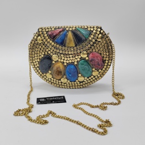 Sac de soirée d'été de luxe pour femmes cristal diamant pochette poche pour téléphone portable à la mode perle strass décor pour la fête de mariage - Product Image 5