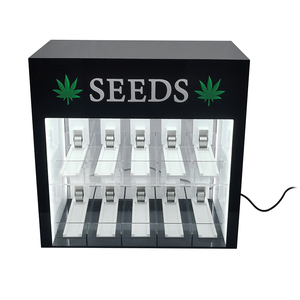 Dispensador de cigarrillos iluminado, Mostrador de exhibición de tabaco, dos estantes, tienda de humo, empujador de hojaldre, estante de exhibición - Product Image 1