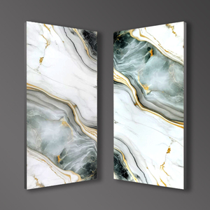 Topaz Luxury 60x120cm Azulejos de porcelana esmaltada pulida Aspecto de piedra de mármol brillante para pared y suelo para decoración de habitación de alto brillo - Product Image 2