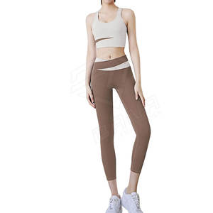 <b>Seamless</b> Women Yoga <b>Set</b> Women Sports Clothing <b>Top</b> <b>and</b> High Waisted Workout <b>Leggings</b> Yoga <b>Set</b> - Product Image 2