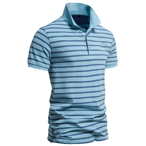Polo Ligero para Hombre, Manga Corta, Color Sólido, Estilo Moderno - Product Image 4