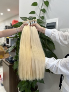 ผมแท้สีบลอนด์แบบเรมี่ผมคนวาดคู่สี613ที่ยังไม่ได้ผ่านกระบวนการ - Product Image 6