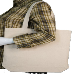 Bolso de mano de algodón 100% de gran capacidad, ecológico, de calidad superior, logotipo personalizable, bolso blanco de lona sostenible reciclable - Product Image 1