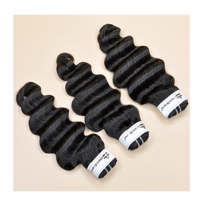 8A Grade Human Hair Extensions Black Jerry Curl <b>Silky</b> Straight Wave Style Double Weft Lace Frontal Parlor Wholesale Available - Product Image 1