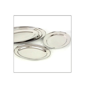 Plateau de service polyvalent élégant en acier inoxydable, réutilisable et lavable au lave-vaisselle pour les fêtes, les cafés et les événements de luxe au meilleur prix - Product Image 1