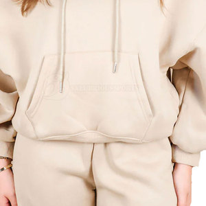 Ensemble de vêtements de sport décontractés 2024, dernière collection, sweat-shirt à manches longues uni, short respirant, tissu tricoté à séchage rapide, service OEM pour femmes - Product Image 2