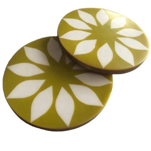 New Stylish Trending Design Resin Solid Wooden Tea Cup <b>Mats</b> Pads At Low Price High Standard Tableware Dinnerware Drink Coaster - Product Image 1