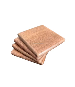 Sous-verres faits à la main 100% sous-verre en bois naturel de haute qualité pour Table à manger classique décoration de la maison noyer par artisanat en croissant - Product Image 3