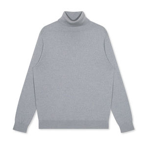 Suéteres de Punto para Mujer, Cuello Alto, Mezcla de Poliéster, Algodón/Nailon, Largo Regular, Antiarrugas, con Logotipo Frontal - Product Image 3