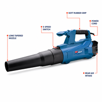 Souffleur de poussière industriel Dongcheng DIY Q1F-FF-120 haute puissance avec moteur à balais et alimentation secteur, 2,9 kg
