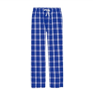 Pantalon de détente en flanelle royale pour hommes Bas de pyjama en toile douce et confortable avec taille élastique pour dormir et vêtements de maison décontractés - Product Image 1