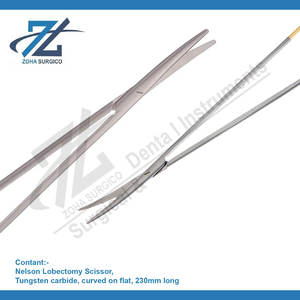 Tijeras de Lobectomía Nelson de Acero Inoxidable de Alta Calidad, Instrumentos Quirúrgicos Dentales Profesionales Manuales, Fabricante de Pakistán - Product Image 4